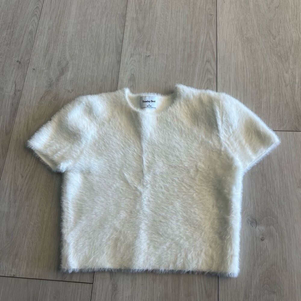 Sunday best women’s sweater crop top size s